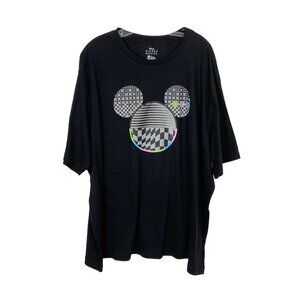 Mickey Mouse Mens T Shirt sz 3xl Black Disco Digital Ears Epcot Disney